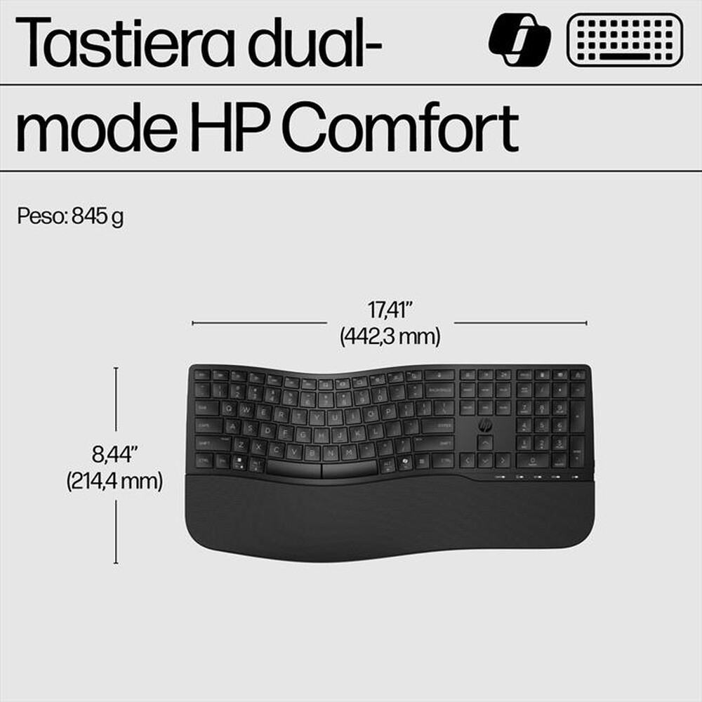 "HP - TASTIERA DUAL MODE 680-Nero"