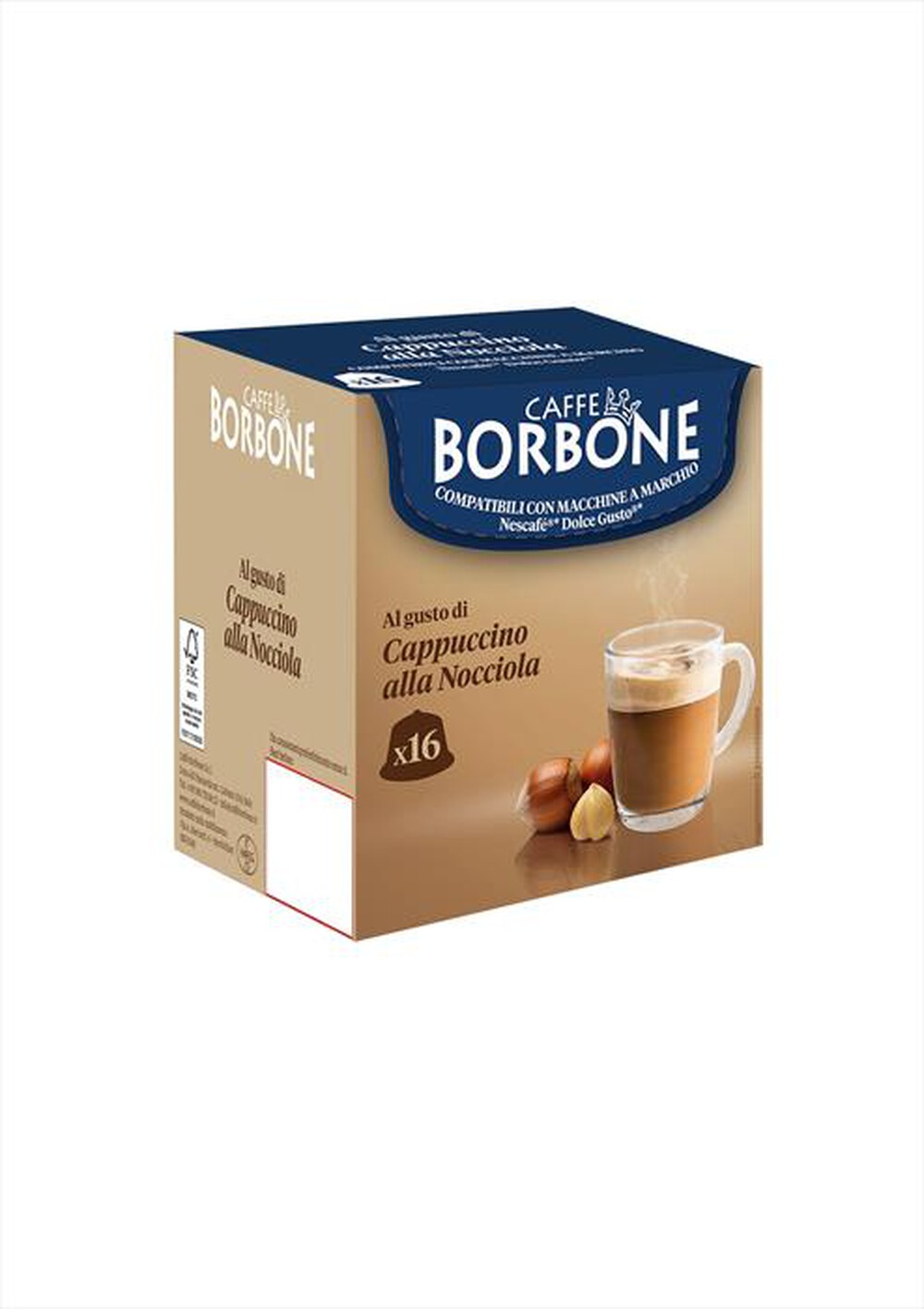 "CAFFE BORBONE - Prep istant al gusto di cappuccino alla nociola"