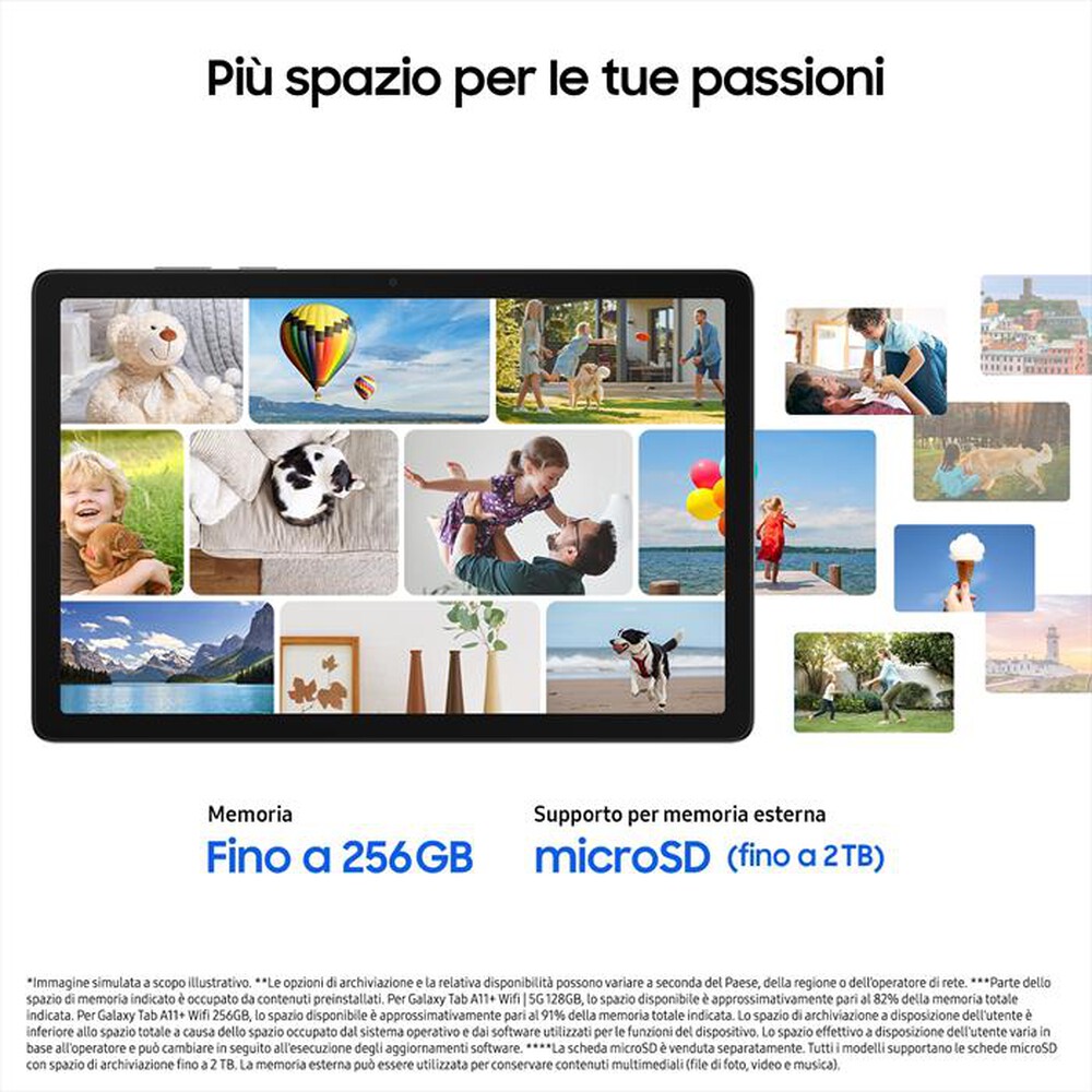 Immagine del prodotto SAMSUNG - Tablet GALAXY TAB A11+ WIFI 128 GB-Gray