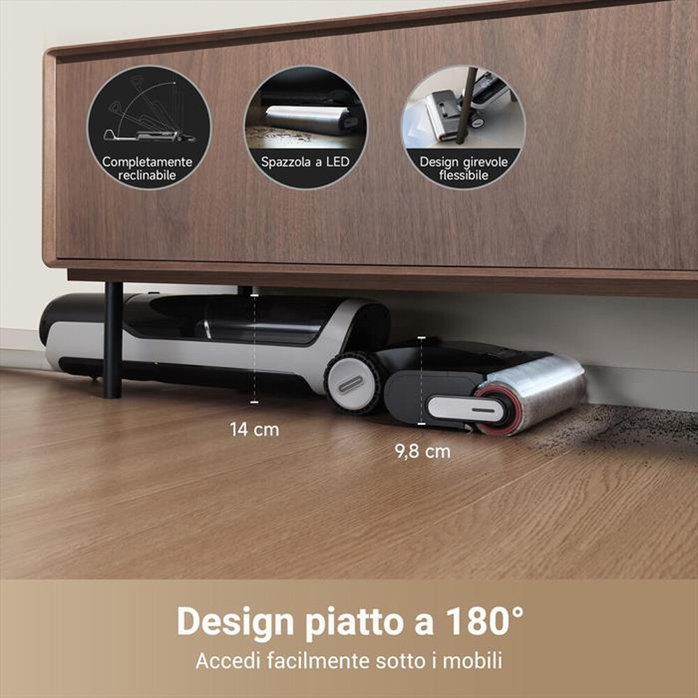 "DREAME - Scopa elettrica H14 PRO-Nero/Bianco"