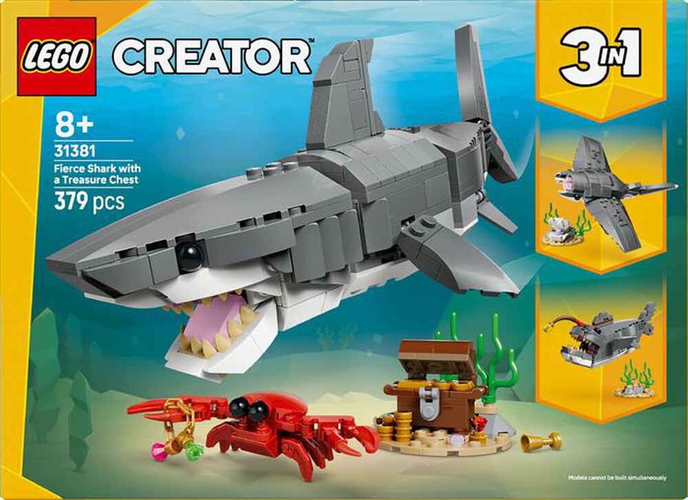 Immagine del prodotto LEGO - CREATOR 3IN1 Squalo con scrigno del tesoro - 31381