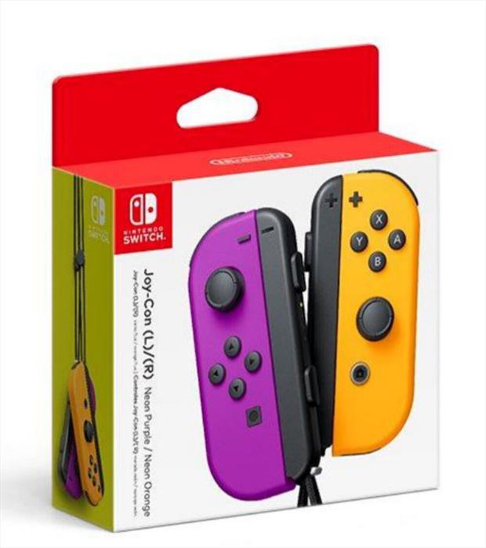 "NINTENDO - Coppia di Joy-Con-Viola Neon/Arancione Neon"