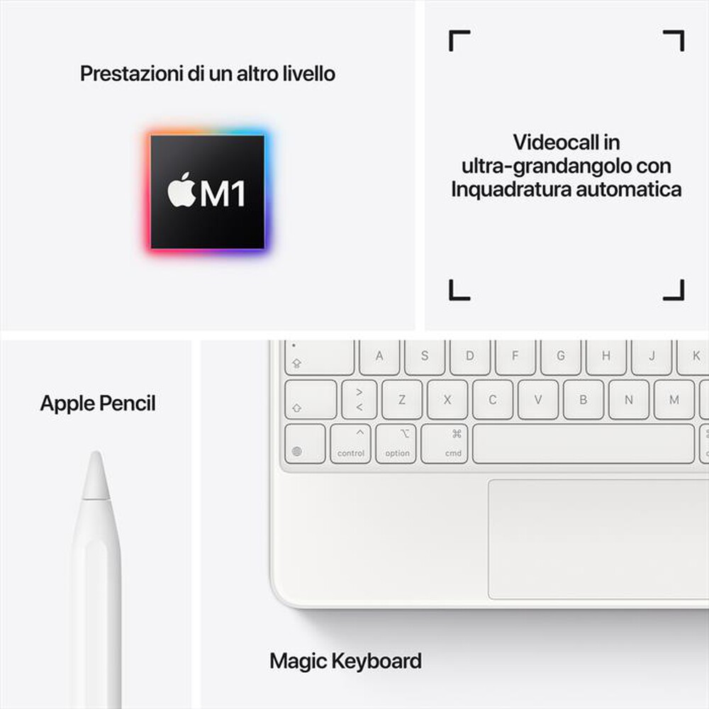 "APPLE - iPad Pro 11\" 128GB WiFi MHQR3TY/A 2021-Grigio Siderale"