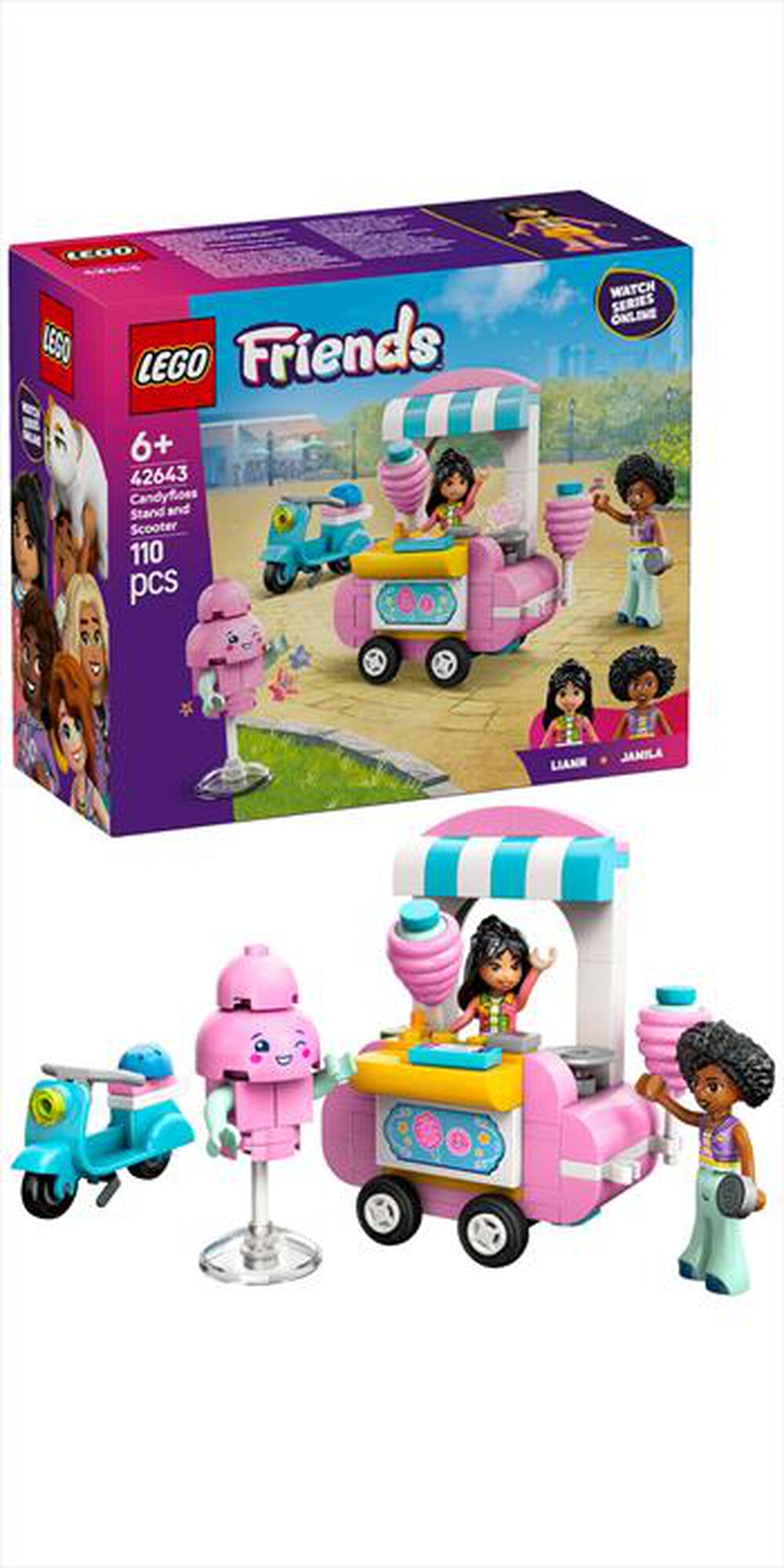 Immagine del prodotto LEGO - FRIENDS Bancarella zucchero filato e scooter 42643