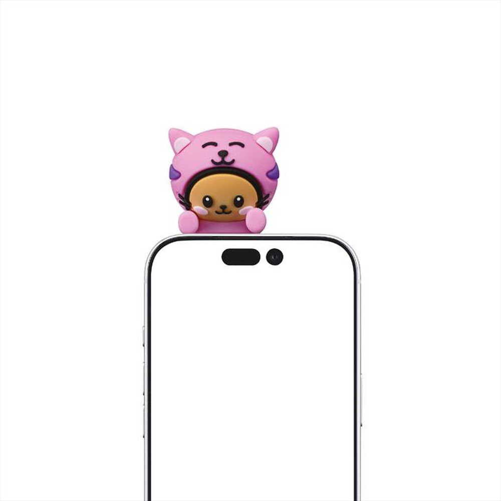 Immagine del prodotto CELLULARLINE - Mini figura adesiva in PVC a forma di tigre-Beige, Rosa