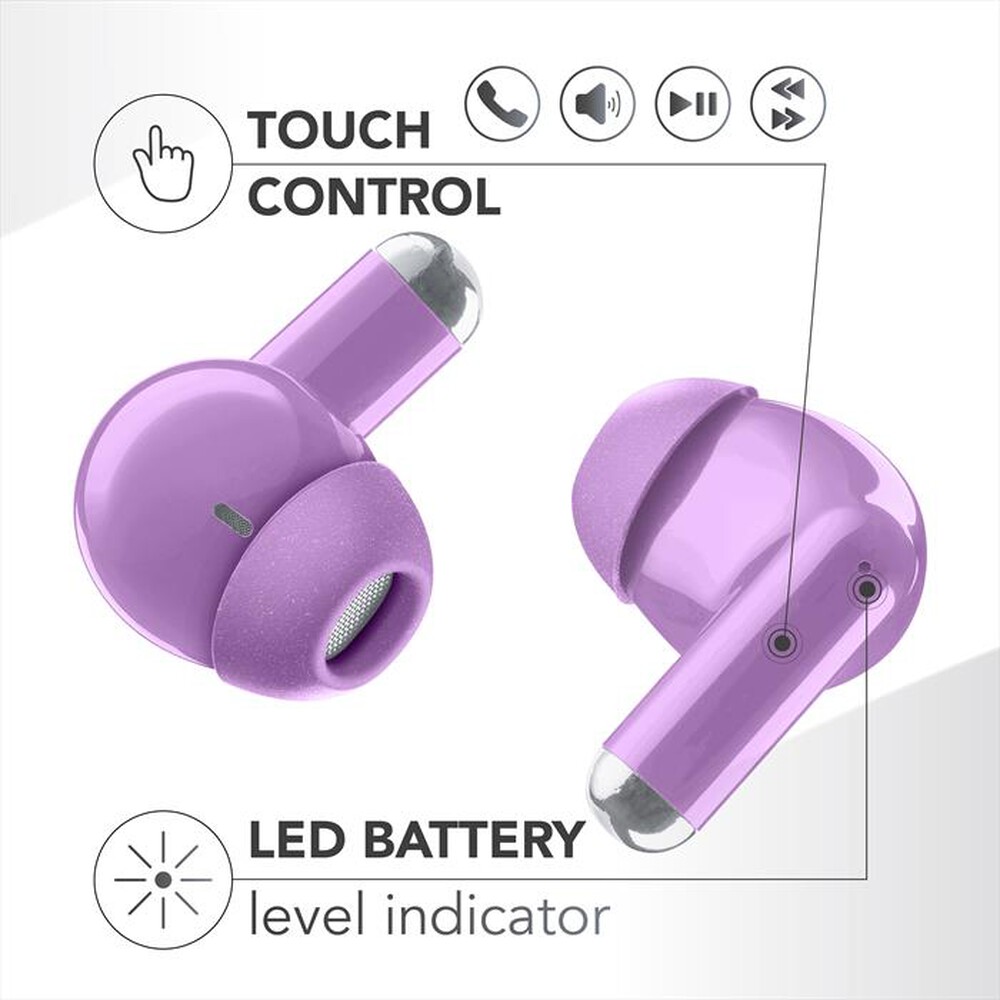 Immagine del prodotto MUSIC SOUND - Auricolare Bluetooth in-ear DRIFT-Viola