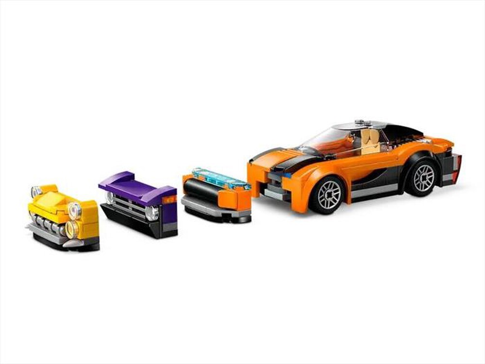 "LEGO - CAMION TRASPORTATORE CON AUTO SPORTIVE - 60408-Multicolore"