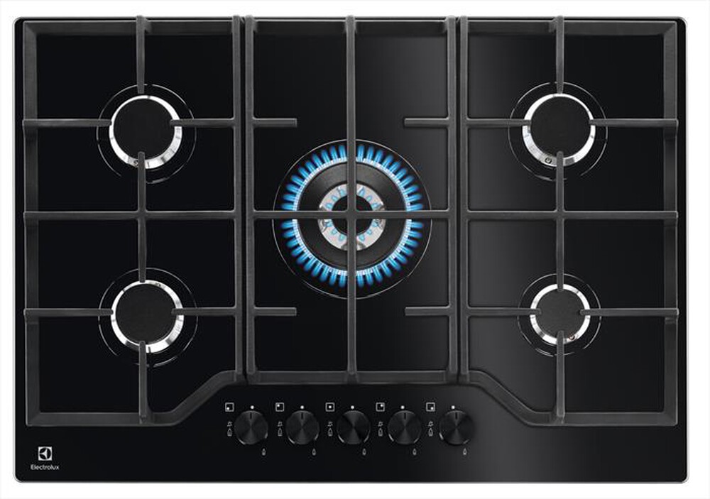 "ELECTROLUX - Piano cottura a gas EGG7536K 5 fuochi 74cm-Nero"