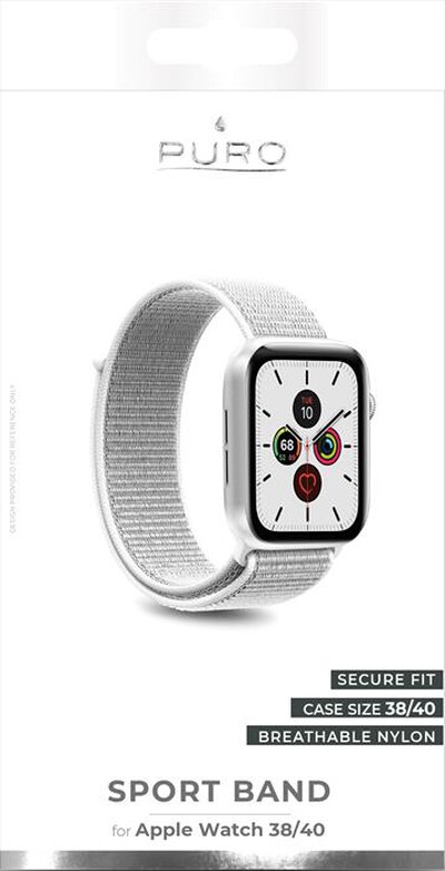 PURO - AW40SPORTWHI Cinturino Apple watch - bianco