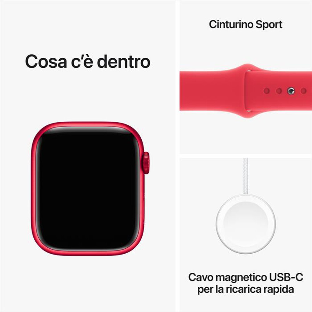 "APPLE - Watch Series 9 GPS Cassa 45mm - M/L-(PRODUCT)RED"