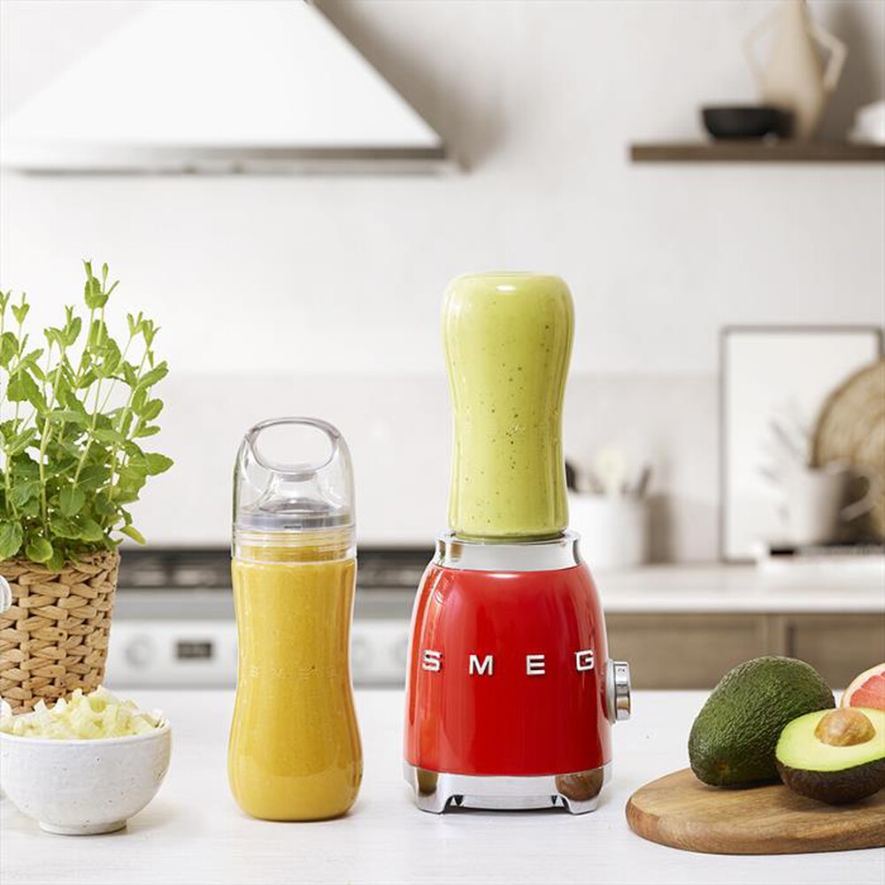 "SMEG - Frullatore Compatto 50's Style- PBF01RDEU-Rosso"