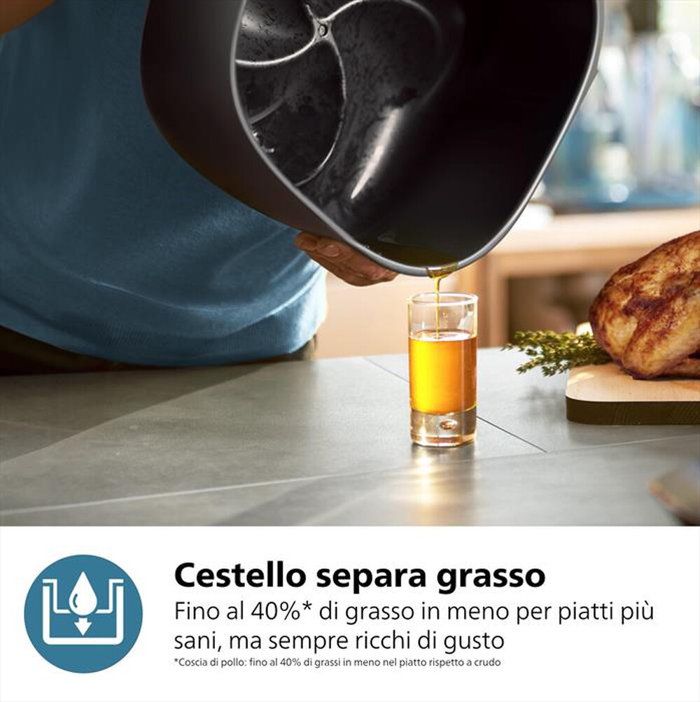 "PHILIPS - Friggitrice ad aria AIRFRYER SERIE 3000 NA342/00-Nero"
