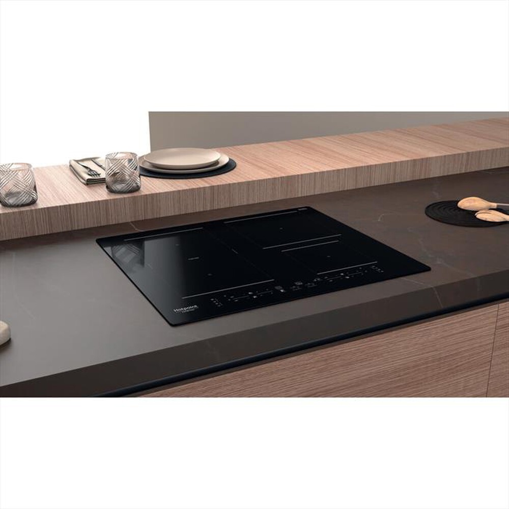 "HOTPOINT ARISTON - Piano induzione HB3160C NE 59 cm-Nero"