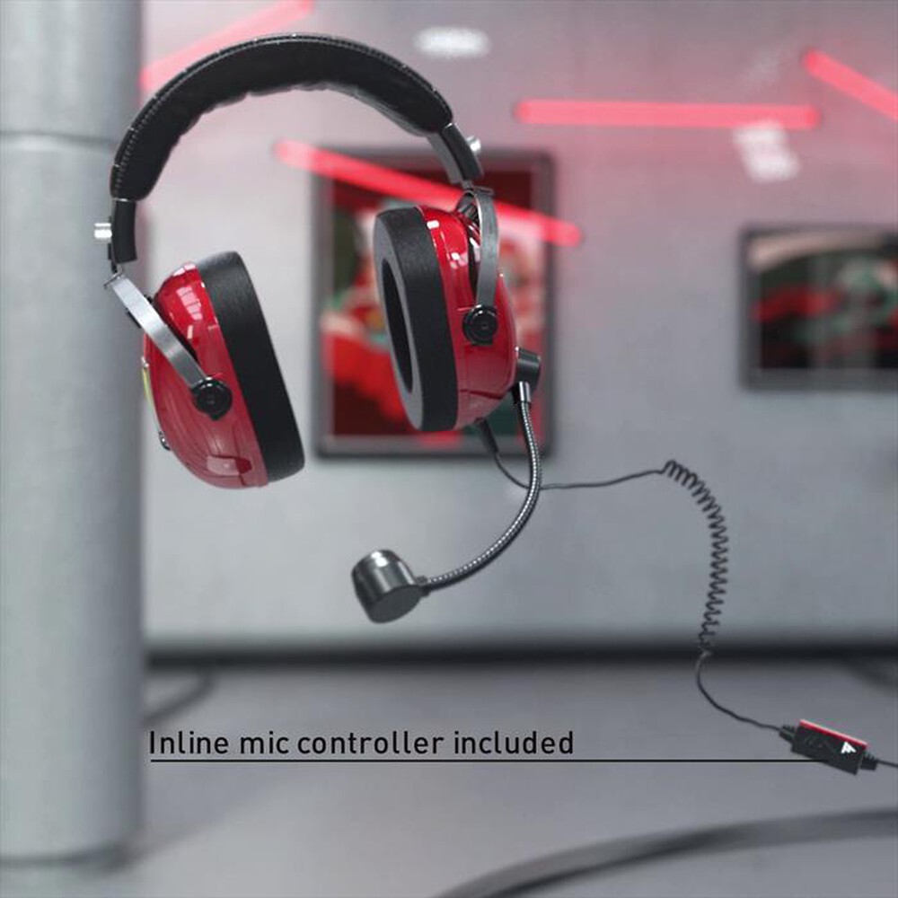 Immagine del prodotto THRUSTMASTER - Cuffia gamer T.RACING SCUDERIA FERRARI EDITION DTS-Rosso