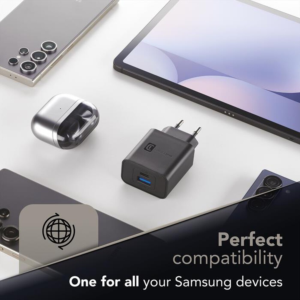 Immagine del prodotto CELLULARLINE - ACHSMUSB2PD25WK-Nero