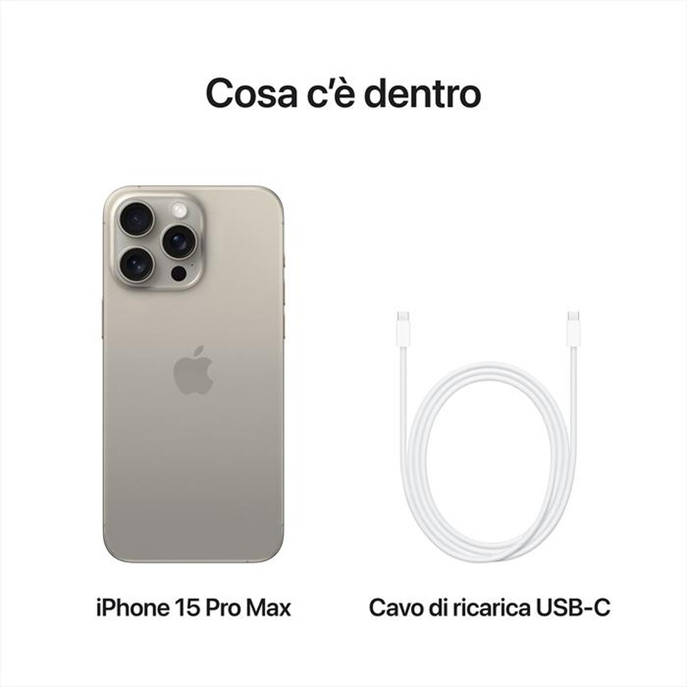Immagine del prodotto APPLE - iPhone 15 Pro Max 1TB-Titanio Naturale