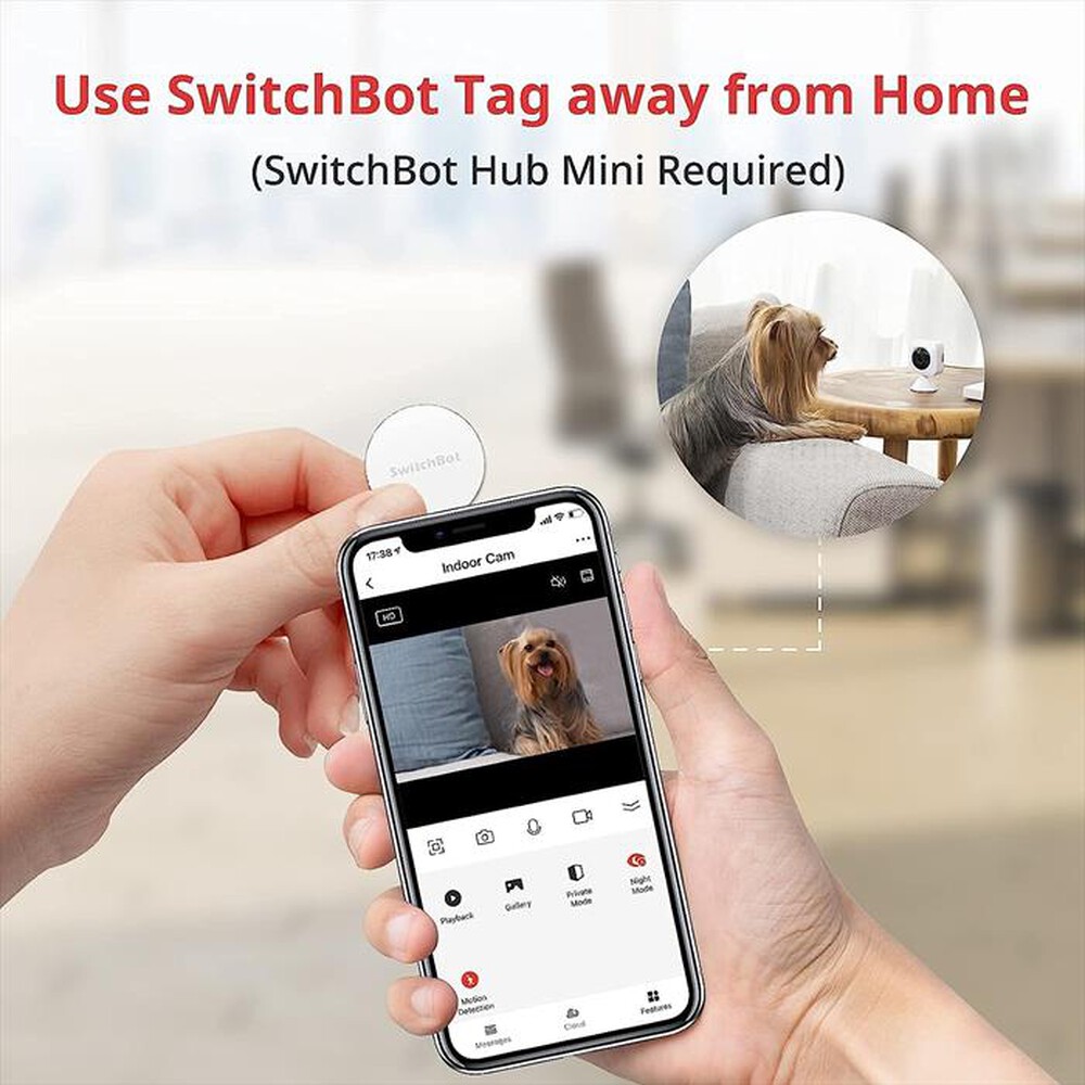 "SWITCHBOT - Confezione di 3 NFC TAG-BIANCO"