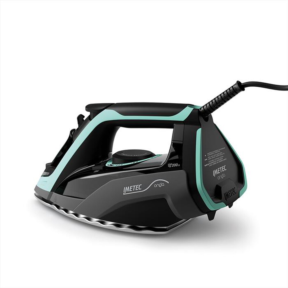 Immagine del prodotto IMETEC - FERRO DA STIRO A VAPORE IMETEC ONDA F1-Nero, Turchese