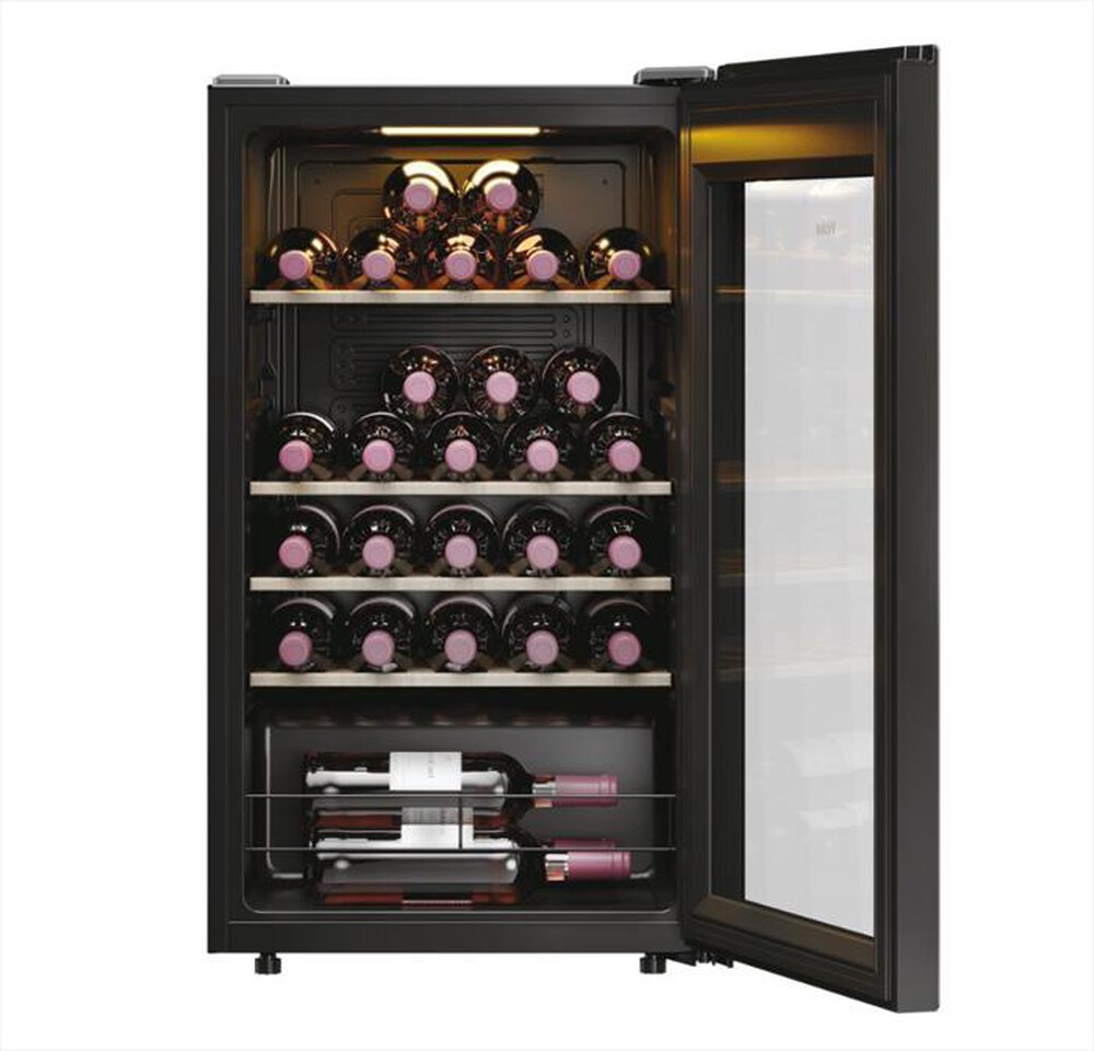 "HAIER - Cantinetta HWS34GGH1 Classe G 34 bottiglie-Nero"