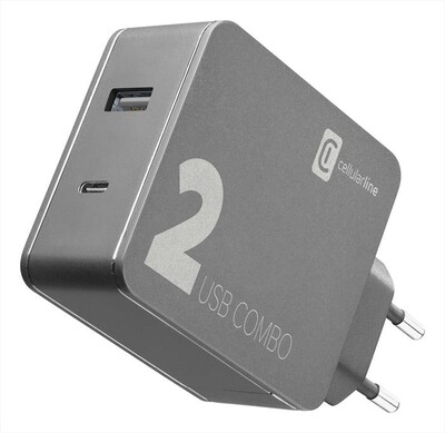 CELLULARLINE - ACHITUSB2PD42K Carica batterie-Nero
