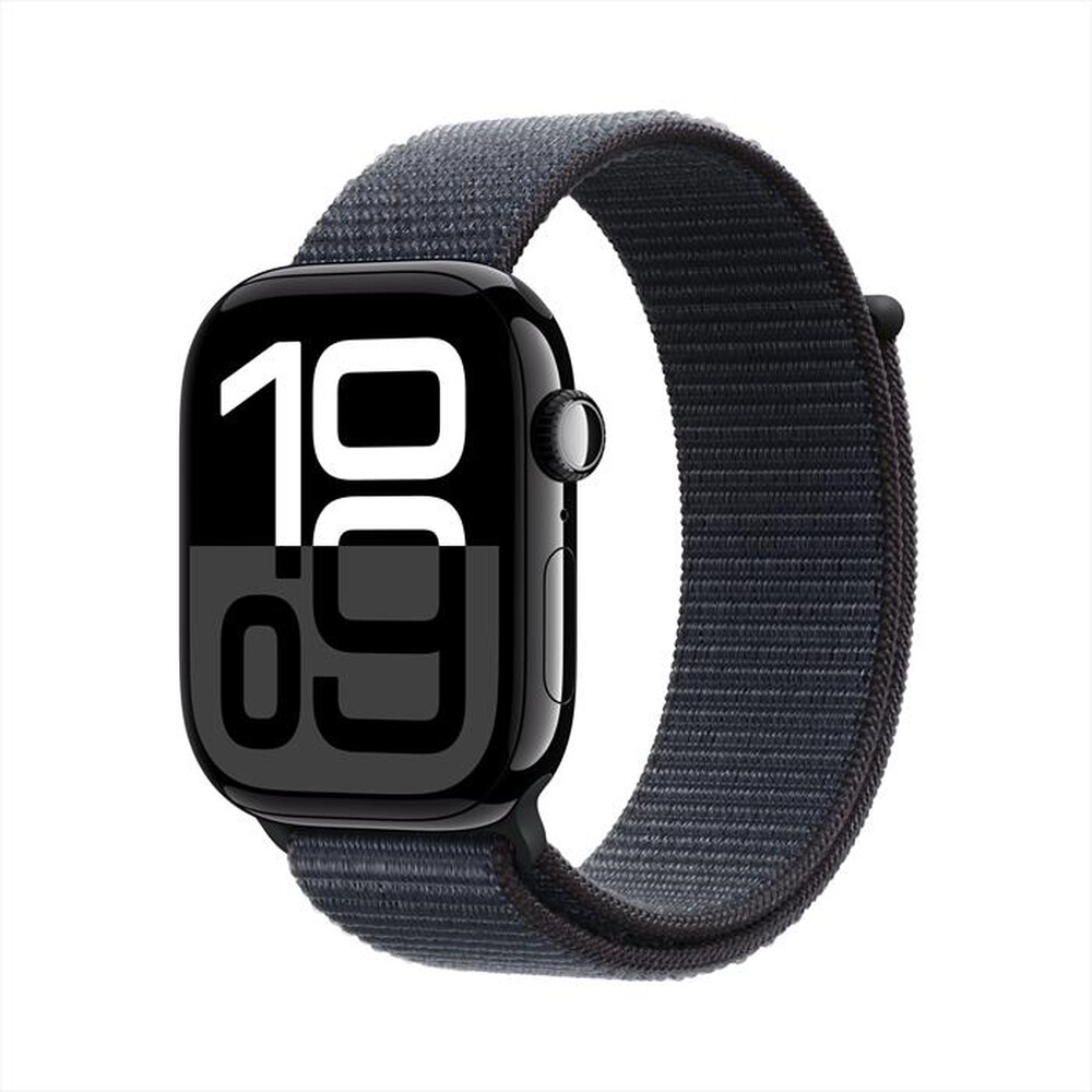 "APPLE - Watch Series 10 GPS 46mm Alluminio-Jet Black - Sport Loop Ink"