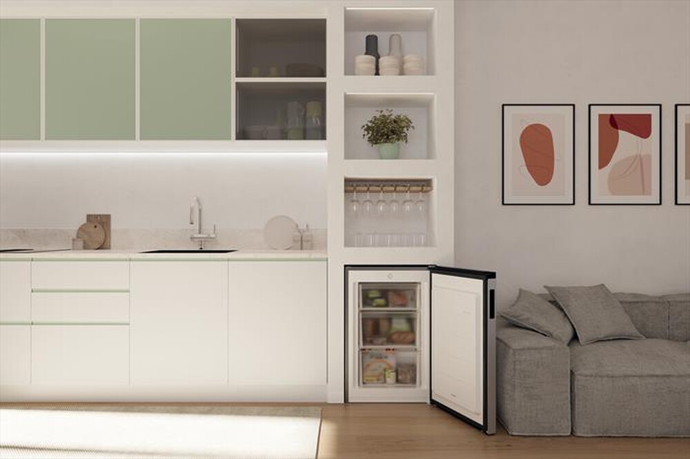 Immagine del prodotto CANDY - Congelatore verticale CNUQ2L58EX Classe E  90 lt-Argento