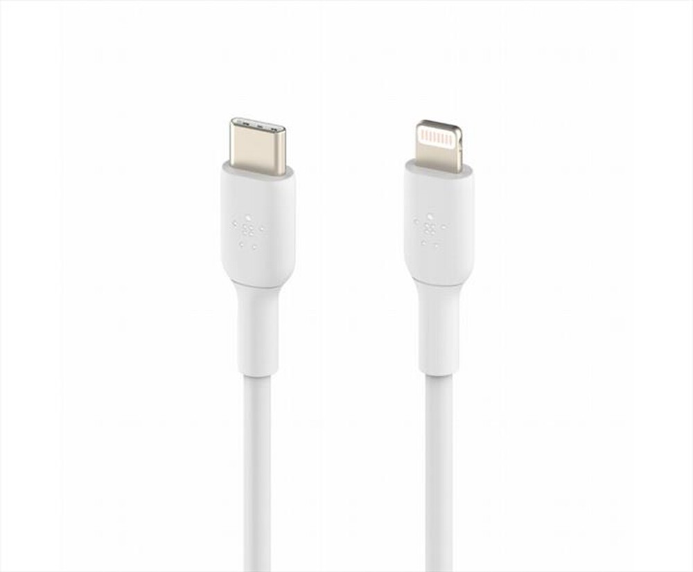 Immagine del prodotto BELKIN - CAVO PVC DA USB-C A LIGHTNING 1M-bianco