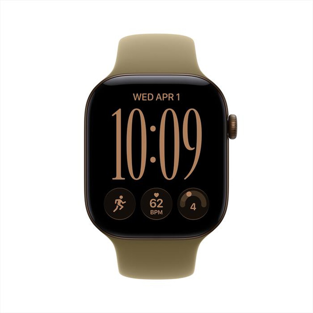Immagine del prodotto APPLE - Watch Series 12 GPS 46mm Alluminio Bronzo Scuro-Sport Band Oliva - M/L