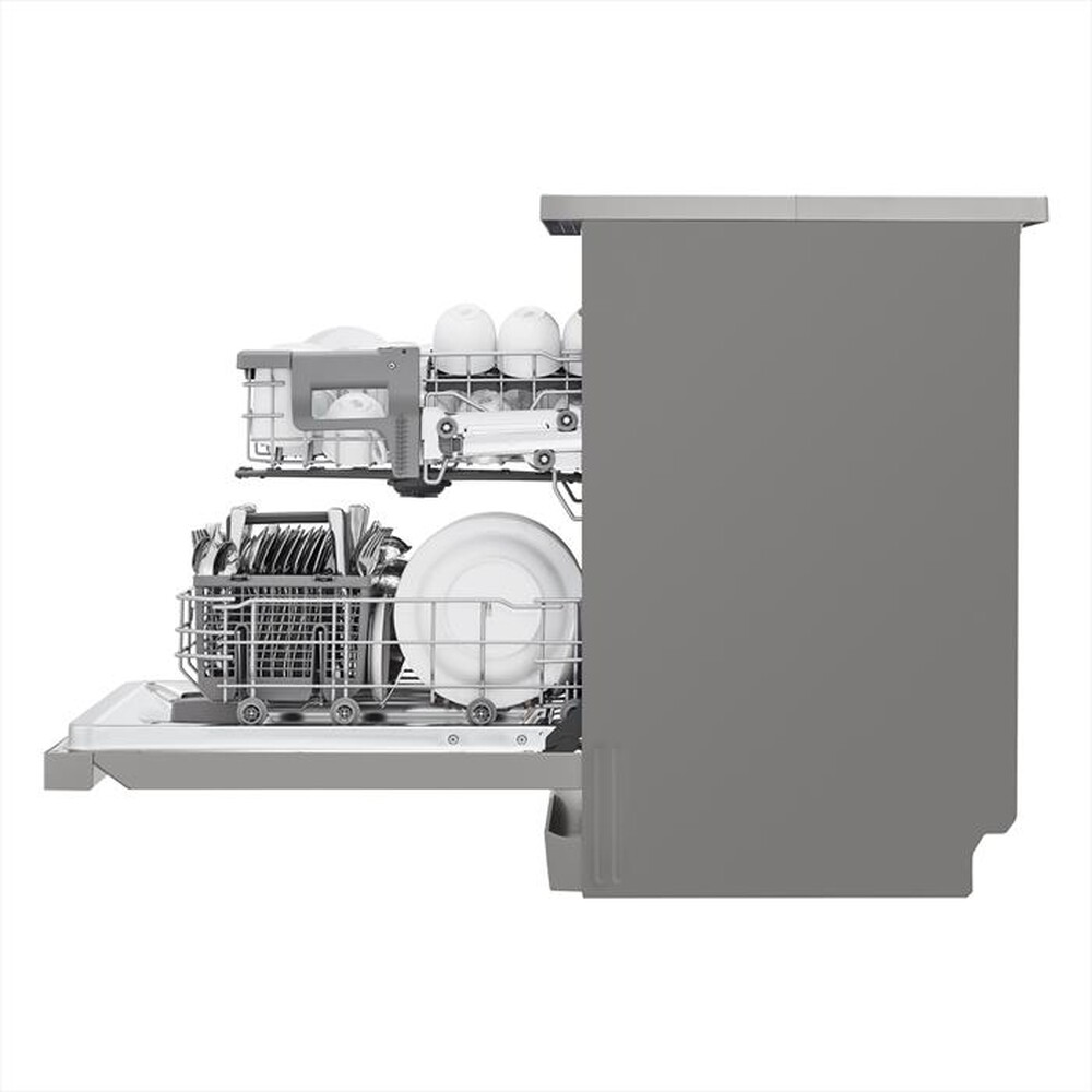 "LG - Lavastoviglie QUADWASH DF242FPS Classe D 14 copert-Platinum Silver"