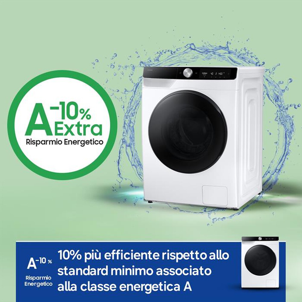 Immagine del prodotto SAMSUNG - Lavasciuga 11/6 Kg WD11DG6B85BKU3 Classe A-bianca con obl&ograve; e display nero
