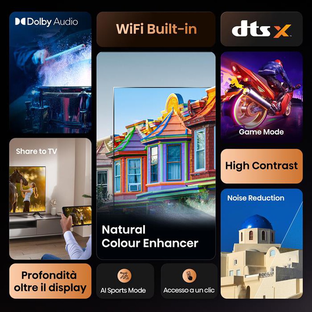 Immagine del prodotto HISENSE - Smart TV LED HD READY 32" 32E41QT-NERO