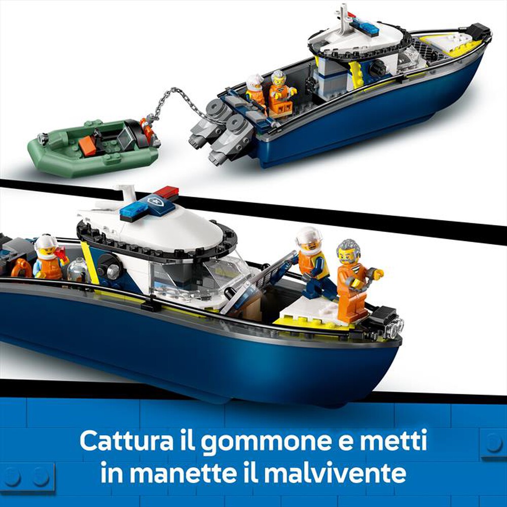 "LEGO - INSEGUIMENTO DEL MOTOSCAFO DELLA POLIZIA-,"