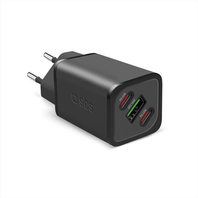 SBS - Caricatore da auto TETRGANUSB2C65W-Nero