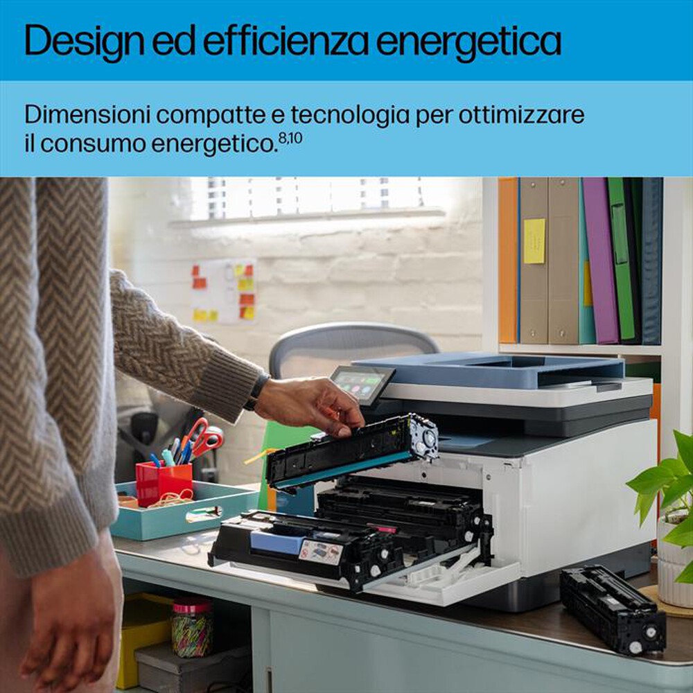 "HP - Multifunzione COLOR LASERJET PRO 3302FDW-Bianco, Blue"