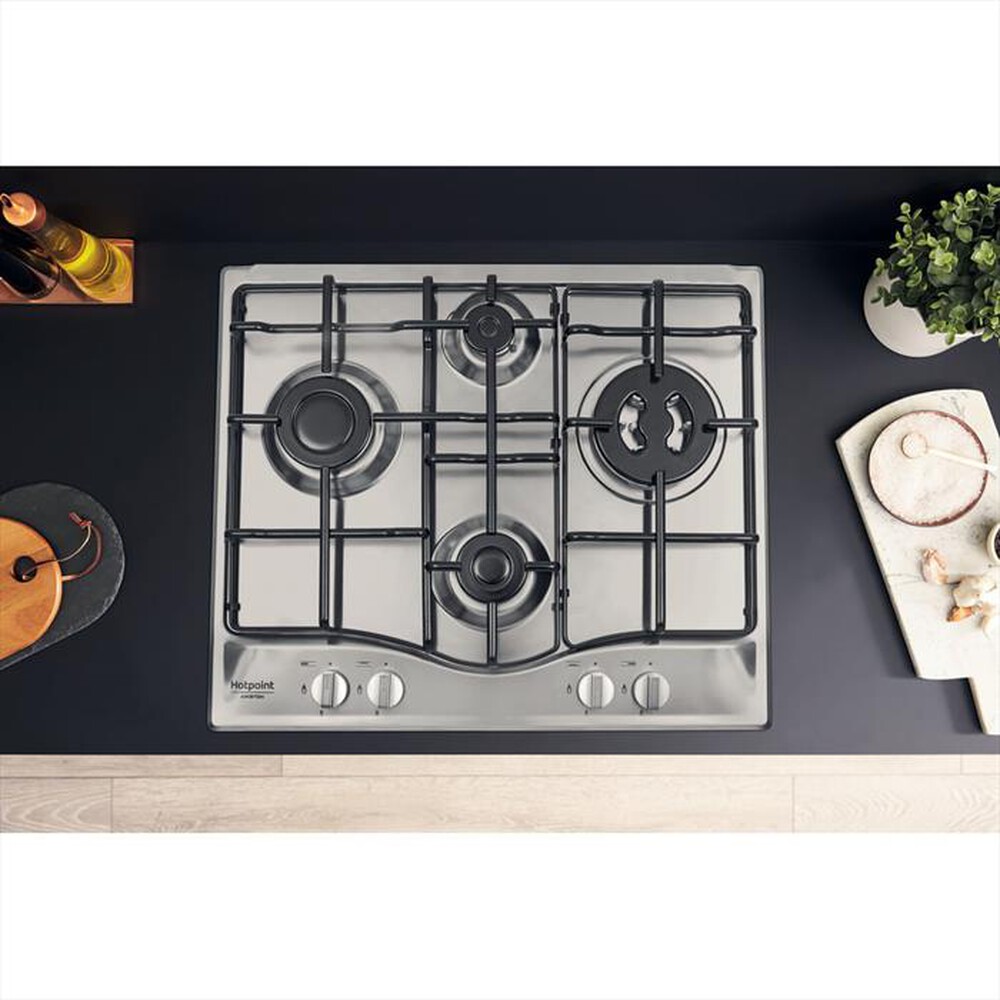 Immagine del prodotto HOTPOINT ARISTON - Piano cottura a gas PCN 642 T/IX/HAR 59cm-Inox