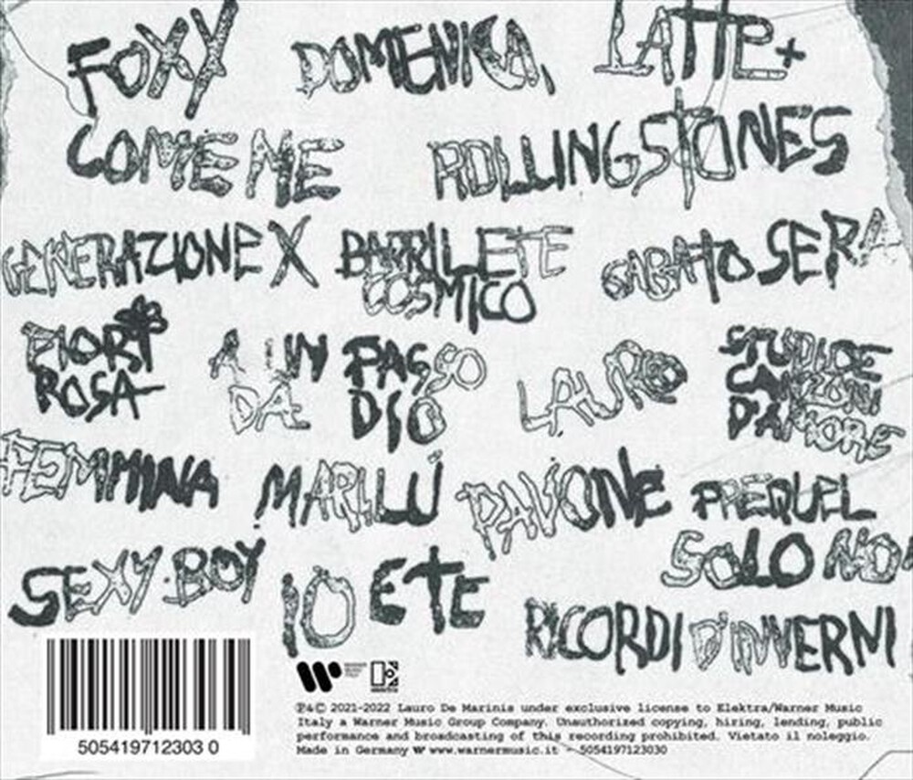 Immagine del prodotto WARNER MUSIC - CD LAURO - ACHILLE IDOL