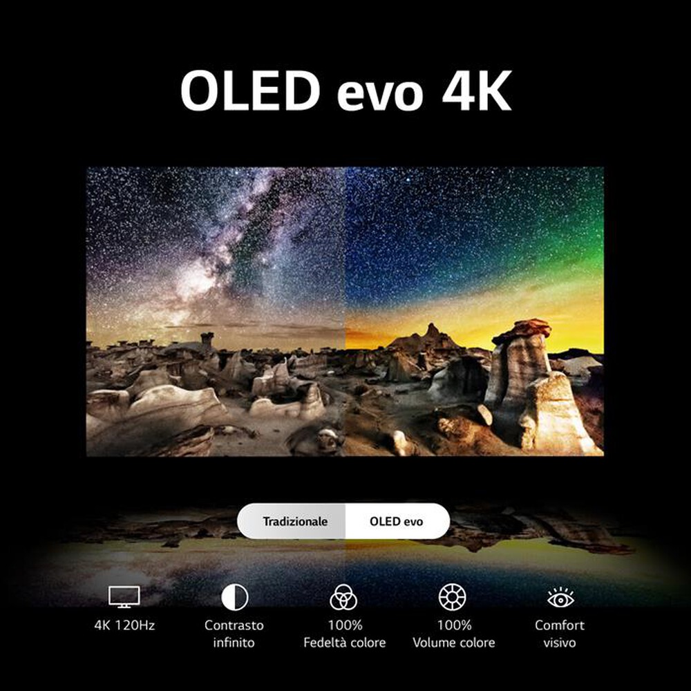 "LG - Smart TV OLED UHD 4K 83\" OLED83C34LA-Argento"