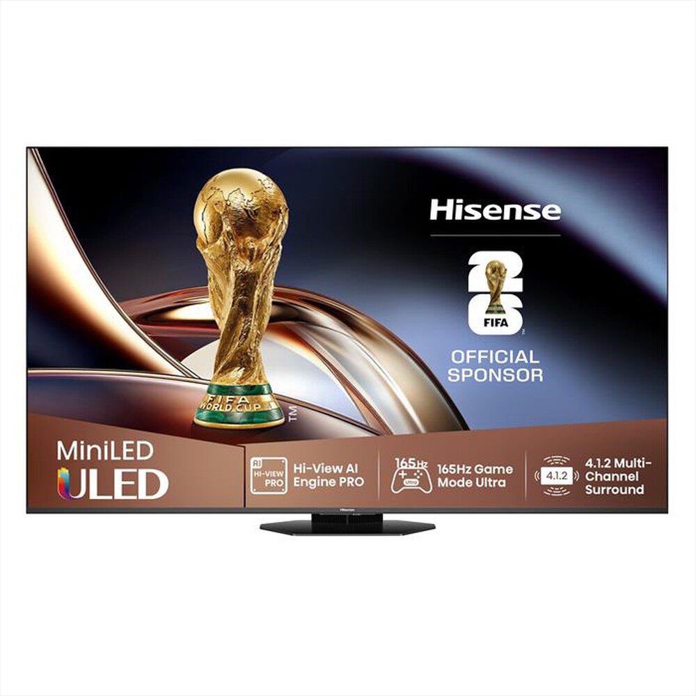 Immagine del prodotto HISENSE - Smart Tv Mini LED PRO 85" 4K Ultra HD 85U8Q 165Hz-Metallo - Grigio Carbone