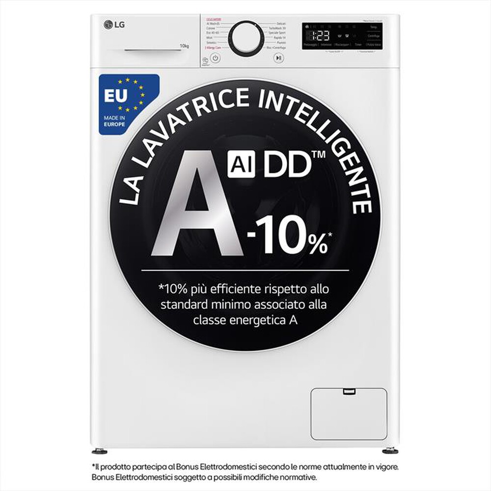 Immagine del prodotto LG - Lavatrice AI DD R5 F4R5010TSWW 10kg Classe A-Bianca