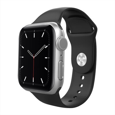 EVA FRUIT - CINTURINO SILICONE PER APPLE WATCH CHIUS BOTTONE-nero
