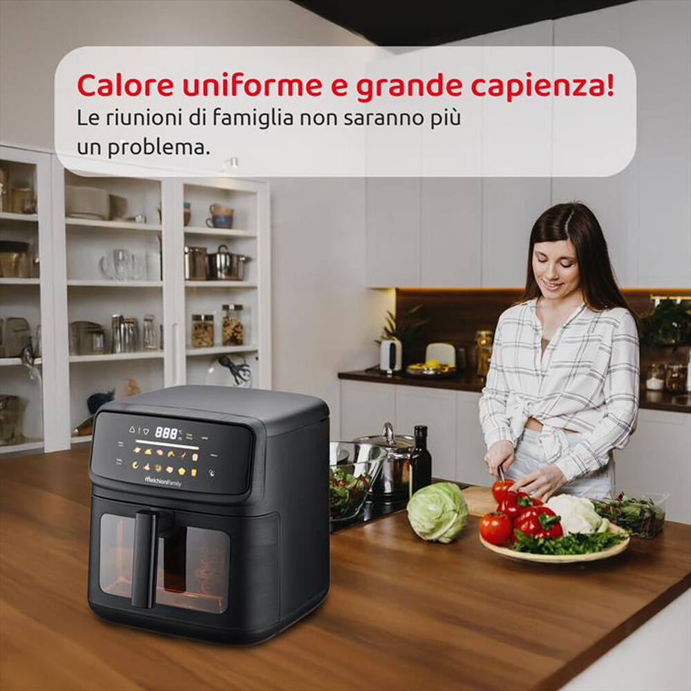 Immagine del prodotto MELCHIONI FAMILY - Friggitrice ad Aria 10L MARTINA-Nero / Plastica