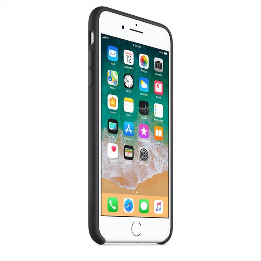 "APPLE - Custodia in silicone per iPhone 8 Plus/7 Plus-Black"