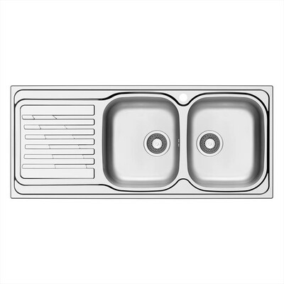 GLEM GAS - Lavello 2 vasche EUR162DX-Inox