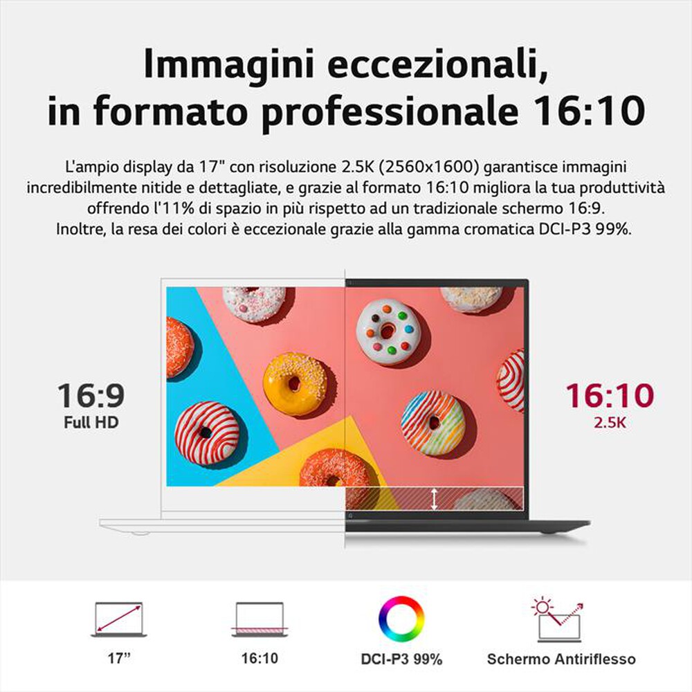 "LG - Notebook 17Z90Q-Grigio Antracite"