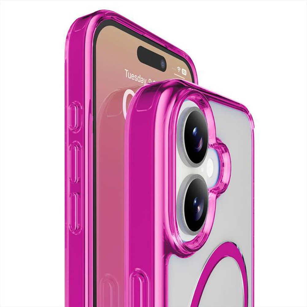Immagine del prodotto CELLULARLINE - Custodia ICONIC MAG per IPHONE 17-Rosa, Trasparente