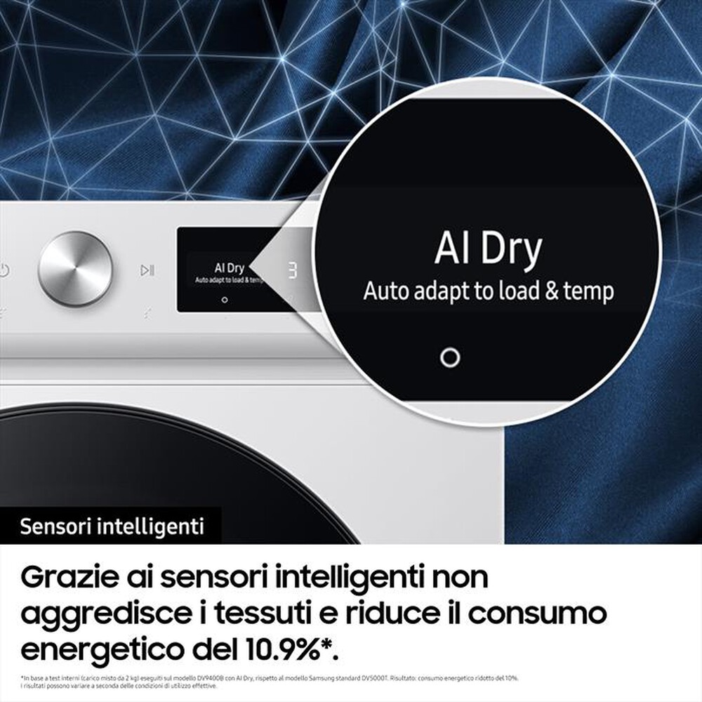 "SAMSUNG - Asciugatrice DV90BB7445GBS3 9 Kg Classe A+++-BLACK"