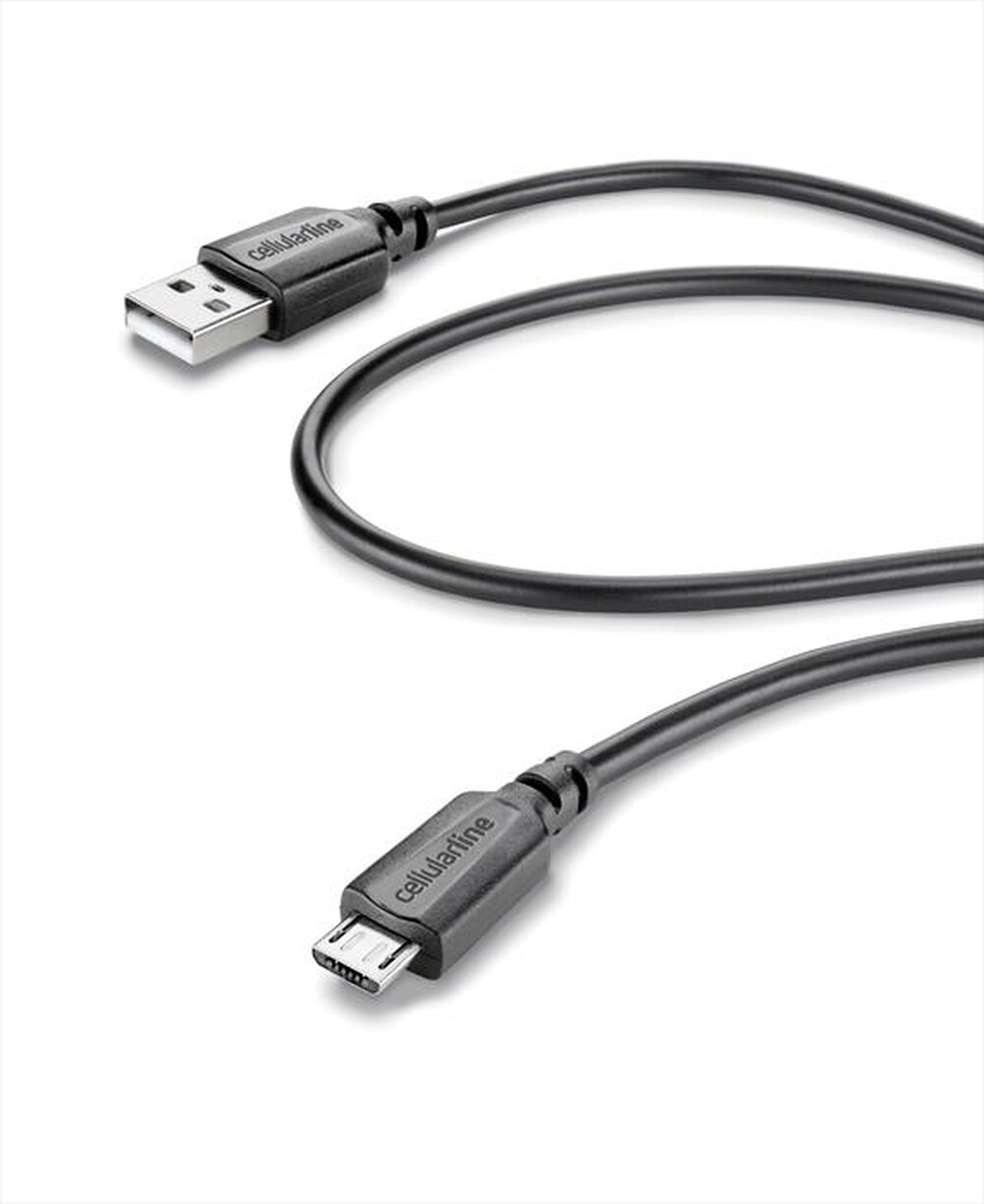 Immagine del prodotto CELLULARLINE - USBDATACABMICROUSB MICROUSB-USB DATA-Nero