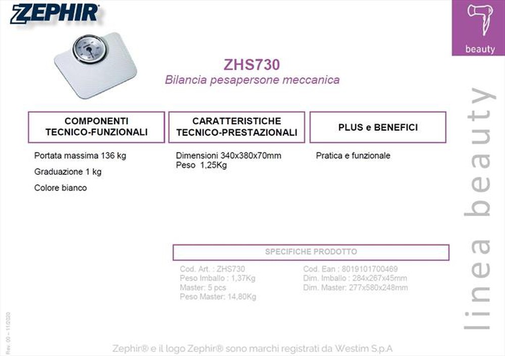 Immagine del prodotto ZEPHIR - ZHS 730-Colorato