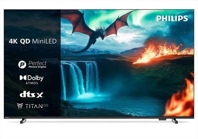 PHILIPS - Smart TV 65" 4K QD MiniLED 65MLED820/12-Black