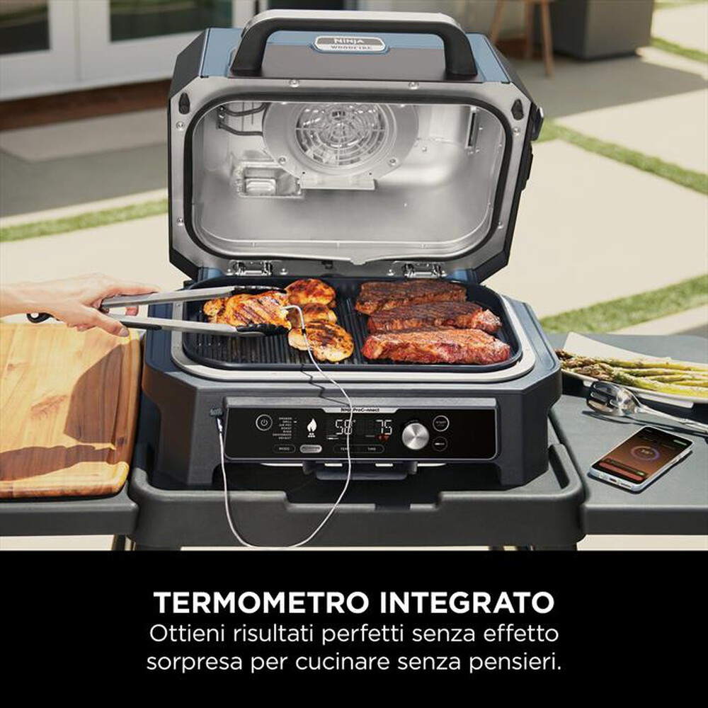 "NINJA - Barbecue elettrico Woodfire Pro Connect XL OG901EU-Blu"